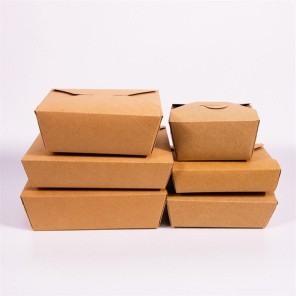 Blwch Cinio Papur Tafladwy